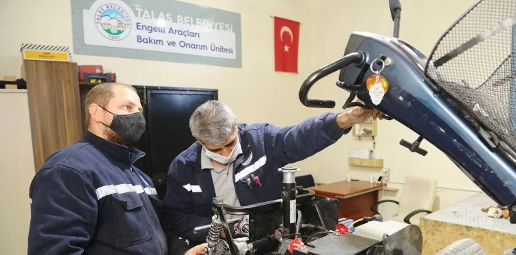 ENGELLİ ARAÇLARININ BAKIM VE ONARIMI TALAS BELEDİYESİ’NDEN