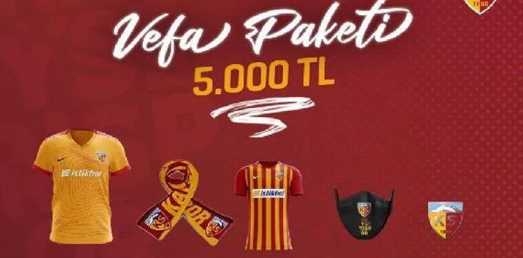 Kayserispor'dan 'Vefa Paketi' kampanyası