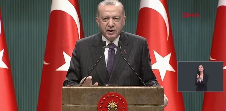 Cumhurbaşkanı Erdoğan: 3 ay süreyle bin lira destek ödemesi, 750 lira kira desteği yapacağız