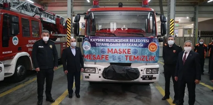 KAYSERİ İTFAİYESİ BİR YILDA 7 BİN VAKAYA MÜDAHALE ETTİ