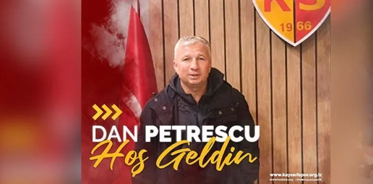 Kayserispor, Dan Petrescu'yu resmen açıkladı