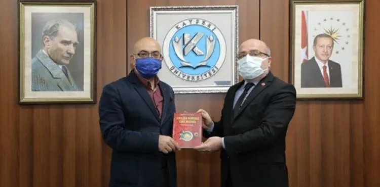 Erciyes A.Ş. Yönetim Kurulu Başkanı Cıngı, Rektör Karamustafa’yı Ziyaret Etti