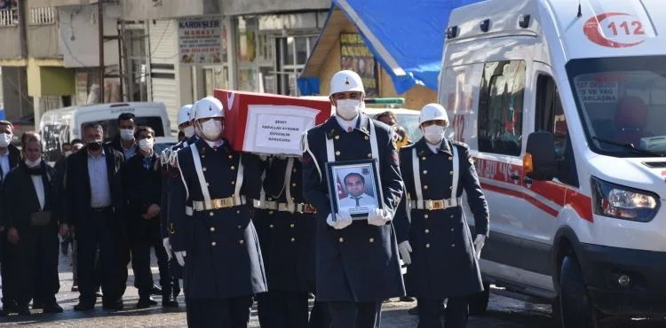 'Pençe- Kaplan' bölgesinde şehit olan güvenlik korucusu, Şırnak'ta toprağa verildi