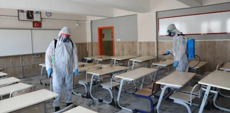 MELİKGAZİ BELEDİYESİ EĞİTİM ÖNCESİ OKULLARI DEZENFEKTE ETTİ