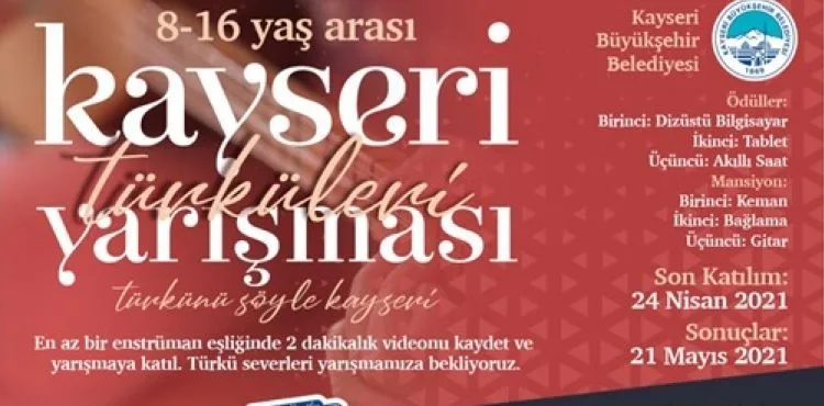 BÜYÜKŞEHİR’DEN BİR İLK DAHA: TÜRKÜNÜ SÖYLE KAYSERİ
