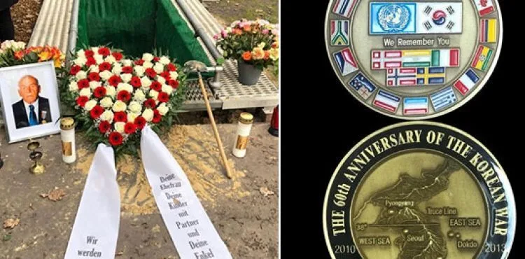 Almanya'da vefat eden Kore Gazisi Ermeni asıllı Minas Kaya, Türk bayrağıyla son yolculuğuna uğurlandı