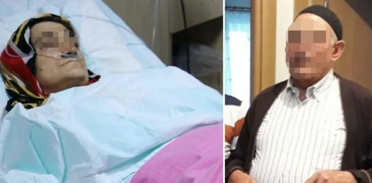 72 yaşındaki koca, üvey kızının gözü önünde eşini göğsünden vurdu