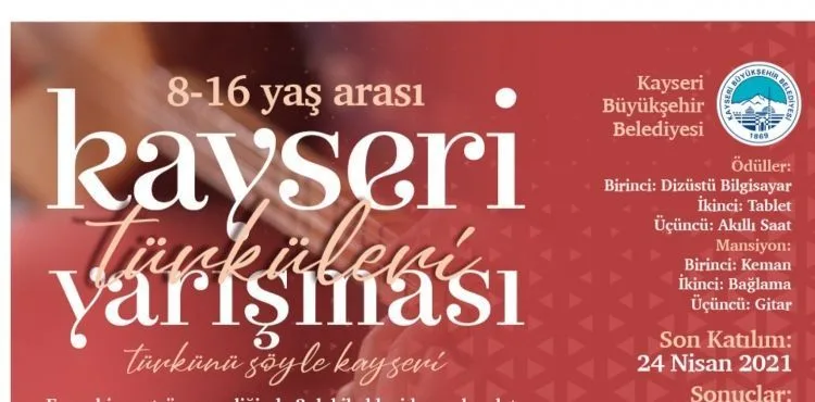 BÜYÜKŞEHİR'İN KAYSERİ TÜRKÜLERİ YARIŞMASI’NA BAŞVURULAR SÜRÜYOR