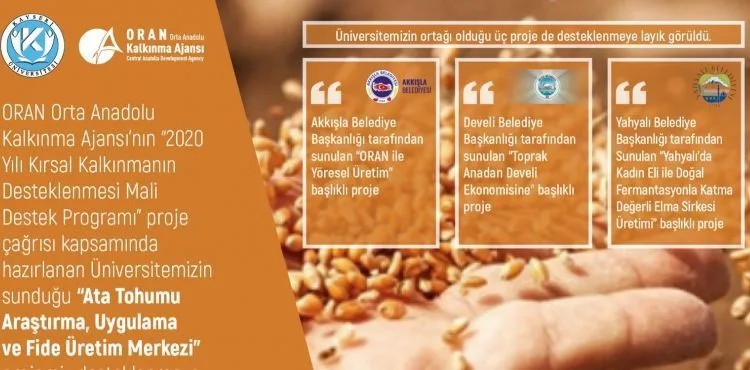 Kayseri Üniversitesi Kırsal Kalkınma Kapsamında “Ata Tohumlarını” Araştıracak