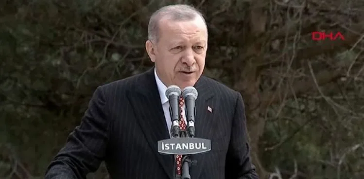 Çamlıca Tepesi'ne dev Türk Bayrağı... Cumhurbaşkanı Erdoğan törene katıldı