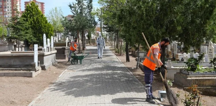 TALAS’TA MEZARLIKLARA ÖZEL ÇALIŞMA