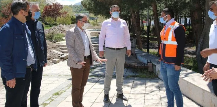 Başkan Özdoğan 15 Temmuz Şehitler Parkınca inceleme yaptı