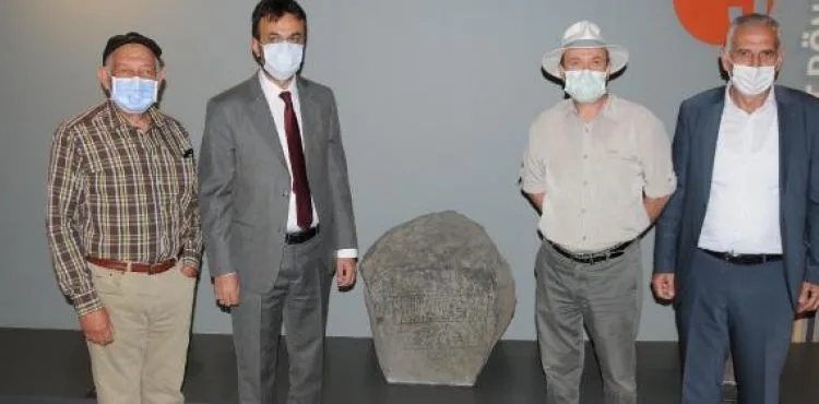 Erciyes’in isminin geçtiği 2 bin 800 yıllık kitabe Kayseri’ye getirildi