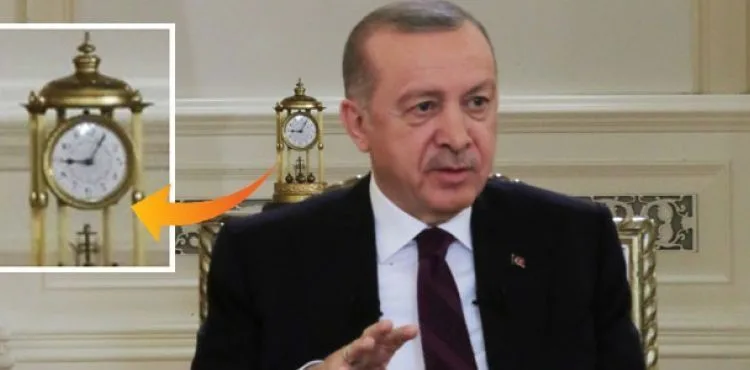 Erdoğan'ın televizyon programındaki saatte '09.05' detayı