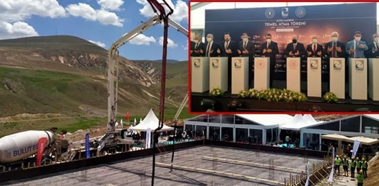 Mollakara'da 20 ton altın ile 3,5 ton gümüşü çıkaracak tesisin temeli atıldı