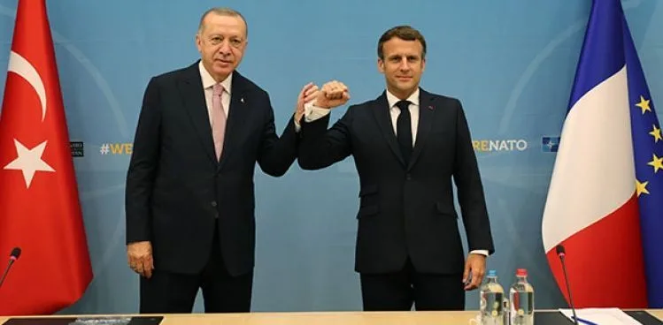 Cumhurbaşkanı Erdoğan, Fransa Cumhurbaşkanı Macron ile görüştü