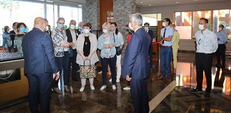 Güvenli turizm altyapısını incelemek üzere Türkiye’ye gelen Rus heyeti çalışmalarına başladı