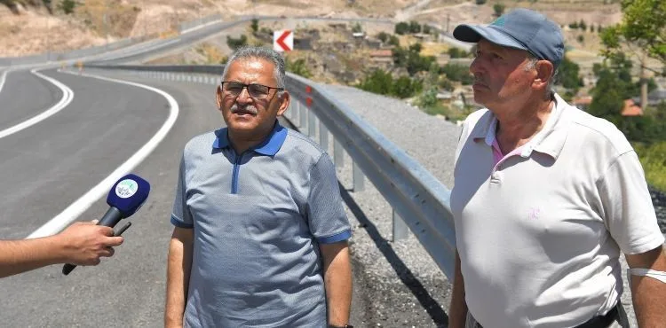 BÜYÜKKILIÇ, YENİDEN AÇILAN HIDIRELLEZ YOLUNU DENETLEDİ, İKİNCİ ETABIN MÜJDESİNİ VERDİ