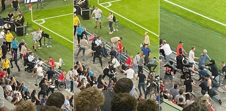 PSV - Galatasaray maçının devre arasında gerginlik