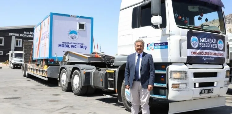MELİKGAZİ’DEN MUĞLA YANGIN BÖLGESİNE DESTEK