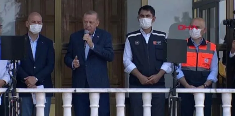 Erdoğan Bozkurt'ta; Kastamonu, Bartın ve Sinop afet bölgesi ilan edildi