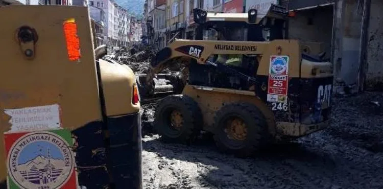 MELİKGAZİ'DEN KASTAMONU SEL ÇALIŞMALARINA DESTEK
