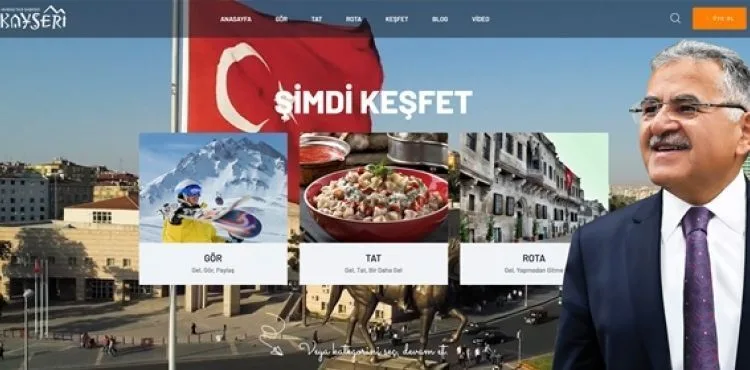 BÜYÜKŞEHİR’DEN ‘TURİZM REHBERİ’ GİBİ WEB SİTESİ: KAYSERİ