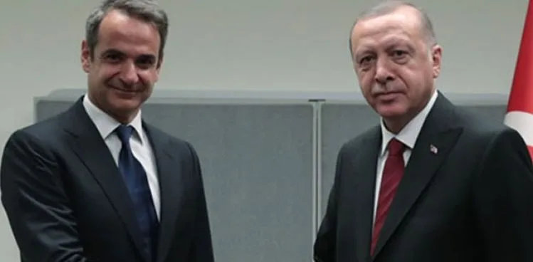 CUMHURBAŞKANI ERDOĞAN, YUNANİSTAN BAŞBAKANI MİÇOTAKİS İLE GÖRÜŞTÜ