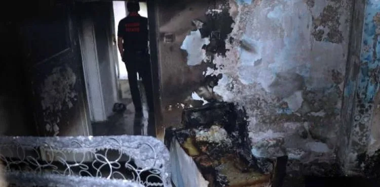 Bodrum katında çıkan yangın hasara neden oldu