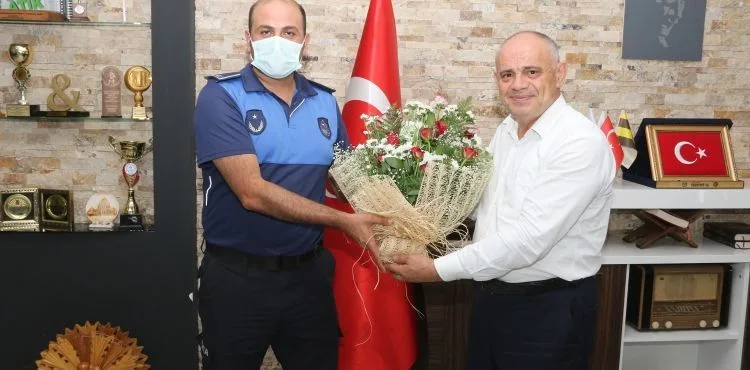 BAŞKAN ÖZTÜRK ZABITA HAFTASINI PERSONELİYLE KUTLADI