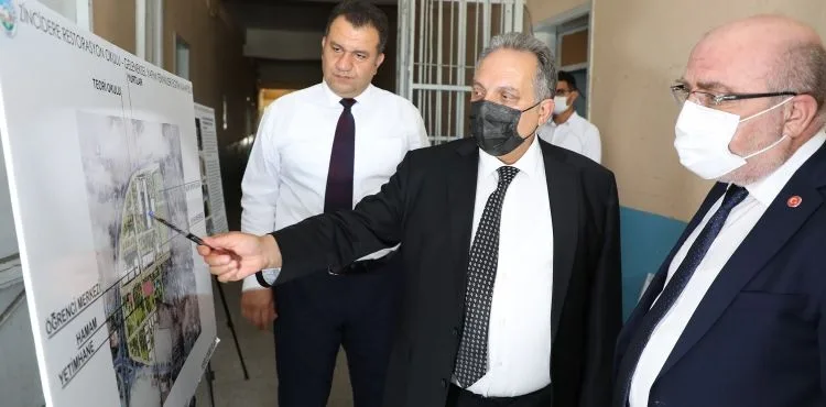 BAŞKAN YALÇIN VE KAYÜ REKTÖRÜ KADİM MESLEKLERİ CANLANDIRACAK OKULU İNCELEDİ