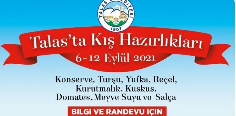 TALAS’TA KIŞ HAZIRLIKLIKLARI BAŞLIYOR
