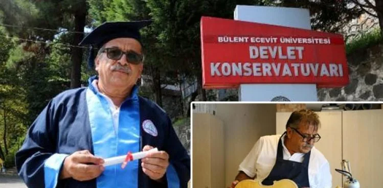 DARBE NEDENİYLE GİDEMEDİĞİ ÜNİVERSİTEDEN 41 YIL SONRA MEZUN OLDU