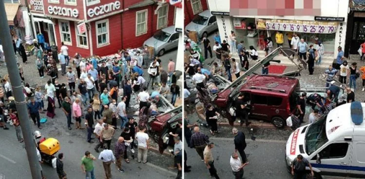 KASIMPAŞA'DA FECİ KAZA: 1 ÖLÜ, 4'Ü AĞIR 7 YARALI