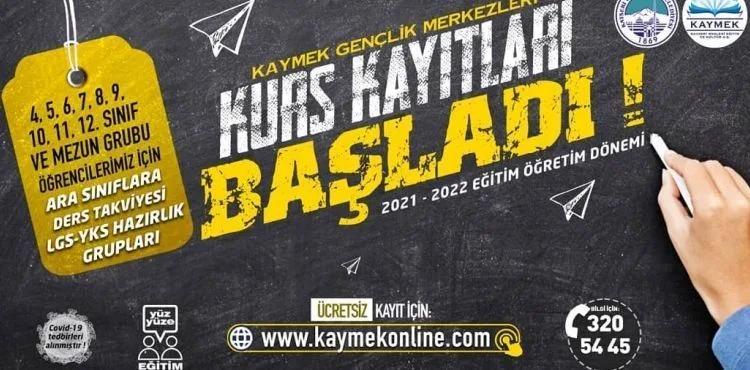 BÜYÜKŞEHİR KAYMEK KURSLARINA 10 BİNİ AŞKIN BAŞVURU