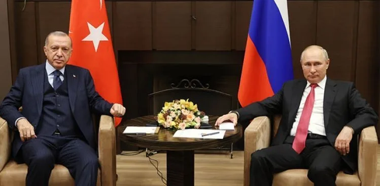 CUMHURBAŞKANI ERDOĞAN, RUSYA DEVLET BAŞKANI PUTİN İLE BİR ARAYA GELDİ