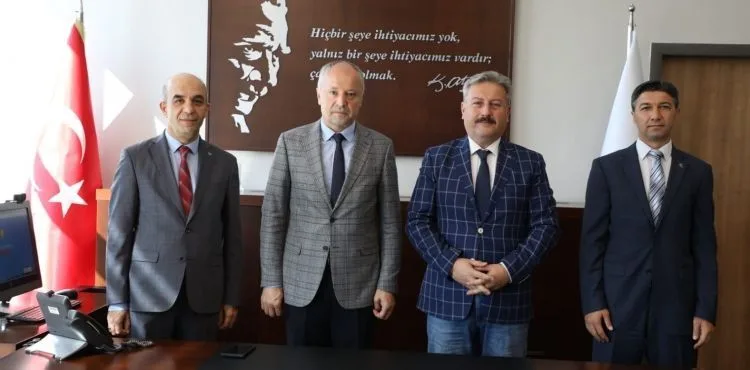 BAŞKAN PALANCIOĞLU, TAPU VE KADASTRO KAYSERİ BÖLGE MÜDÜRLÜĞÜNÜ ZİYARET ETTİ