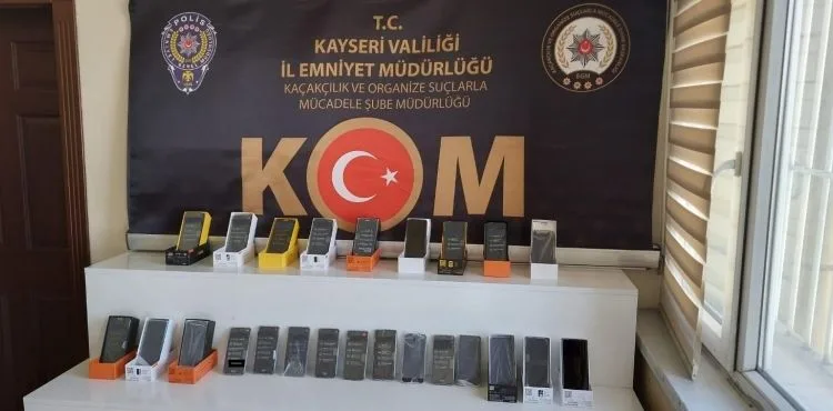 Kayseri’de telefon kaçakçısı 1 şahıs yakalandı