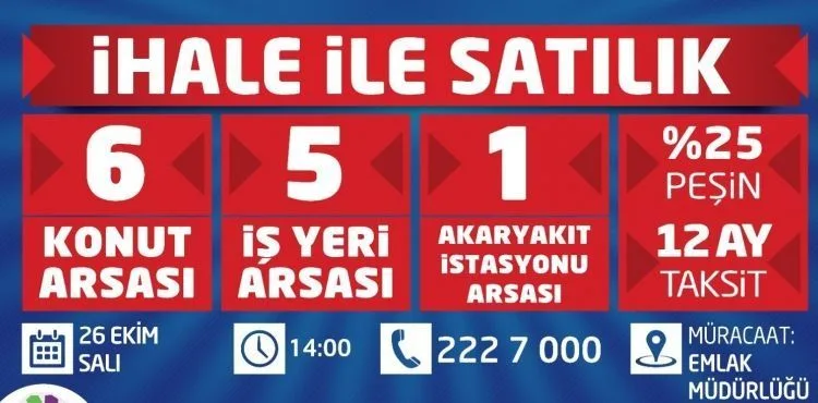 KOCASİNAN’DAN YÜZDE 25 PEŞİN, 12 AY TAKSİTLİ YATIRIM FIRSATI