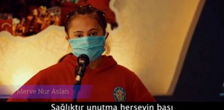 Özel çocuklardan 'aşı' çağrısı