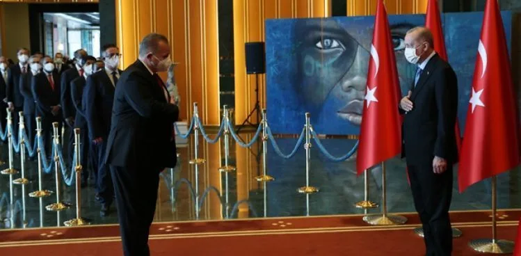 Cumhurbaşkanı Erdoğan, Cumhuriyet Bayramı tebriklerini kabul etti