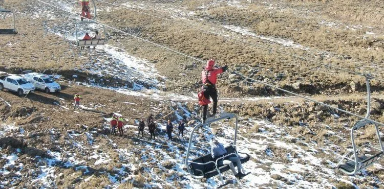 Erciyes'te gerçeğini aratmayan tatbikat