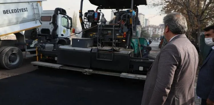 BAŞKAN PALANCIOĞLU, MENSUCAT CADDESİ ÇALIŞMALARINI İNCELEDİ