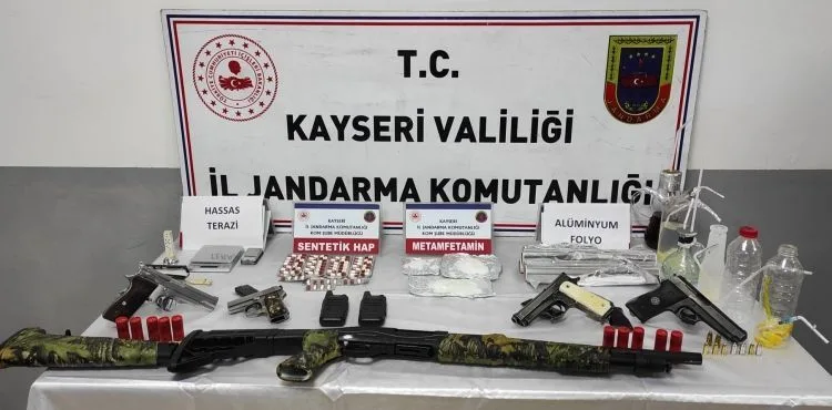 Kayseri’de Uyuşturucu ve Silah Kaçakçılığı Operasyonu: 1 Gözaltı