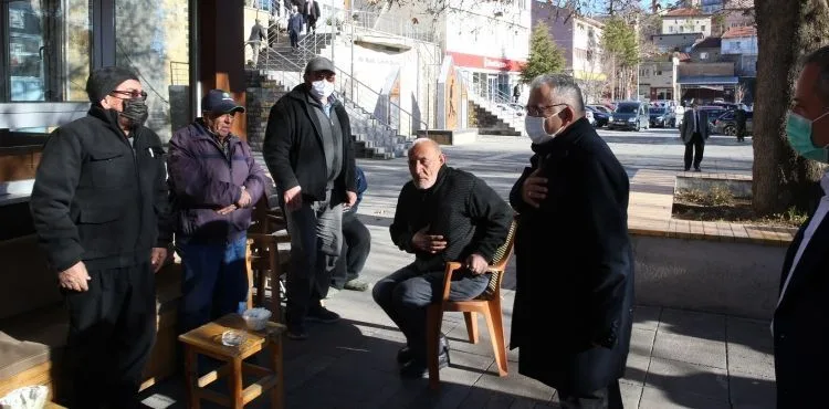 BAŞKAN BÜYÜKKILIÇ İLÇE ZİYARETLERİNE ÖZVATAN İLE DEVAM ETTİ