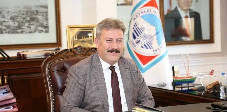 BAŞKAN PALANCIOĞLU, ERÜ REKTÖRÜ MUSTAFA ÇALIŞ’I TEBRİK ETTİ