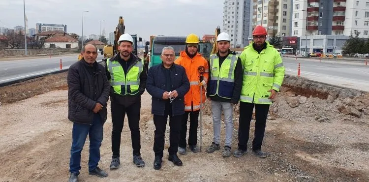 BAŞKAN BÜYÜKKILIÇ’TAN RAYLI SİSTEM HATTINDA İNCELEME