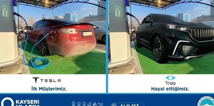 KAYSERİ ULAŞIM A.Ş.’DEN ELEKTRİKLİ ARAÇLAR İÇİN OTOPARKLARA ŞARJ ÜNİTESİ