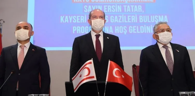 BAŞKAN BÜYÜKKILIÇ, KKTC CUMHURBAŞKANI TATAR İLE KIBRIS GAZİLERİNİ BULUŞTURDU