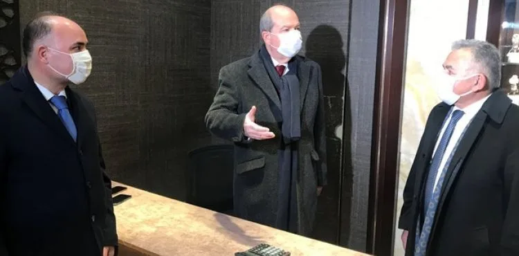 KKTC Cumhurbaşkanı Ersin Tatar, Kayseri'de esnaf ziyaretinde bulundu